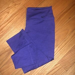 Purple Nike workout leggings